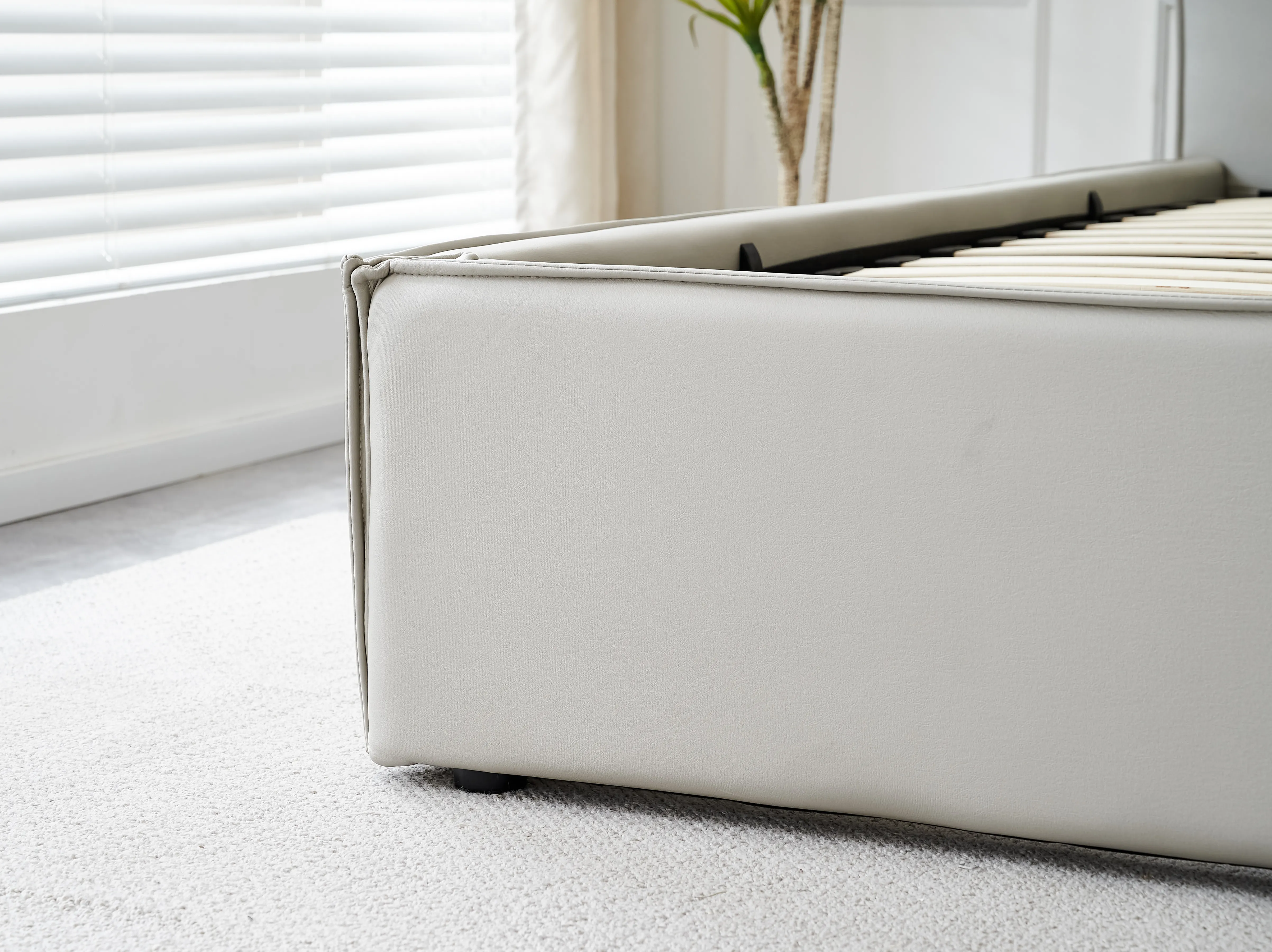 Hathern Grey Ottoman Bed